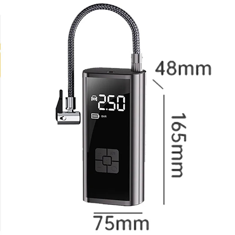 Car Wireless Air Pump Air Compressor Tire Ball Inflator Led Light Tire