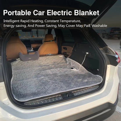12V Heating Mat Plush Thicker Heated Heater Mattress Thermostat Travel