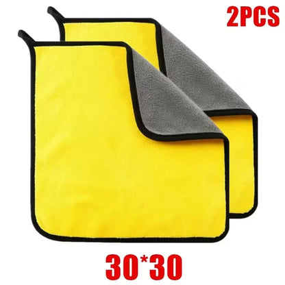 1/2/3/6/10pcs 30X60cm Microfiber Car Cleaning Towels Soft Quick Drying