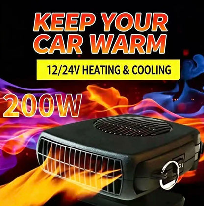 12V Car Heater 120W Efficient Fast Heat Auto Windshield Defrost Defog