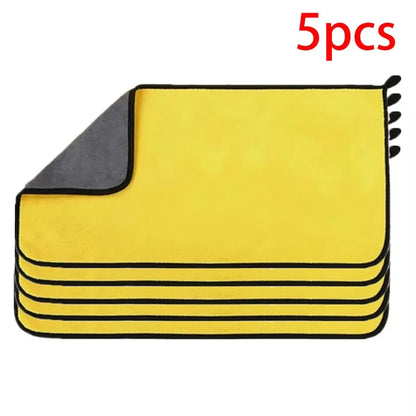 1/2/3/6/10pcs 30X60cm Microfiber Car Cleaning Towels Soft Quick Drying