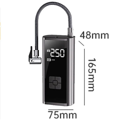 Car Wireless Air Pump Air Compressor Tire Ball Inflator Led Light Tire