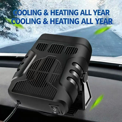 12V Car Heater 120W Efficient Fast Heat Auto Windshield Defrost Defog