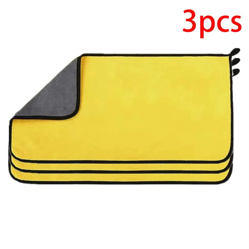 1/2/3/6/10pcs 30X60cm Microfiber Car Cleaning Towels Soft Quick Drying