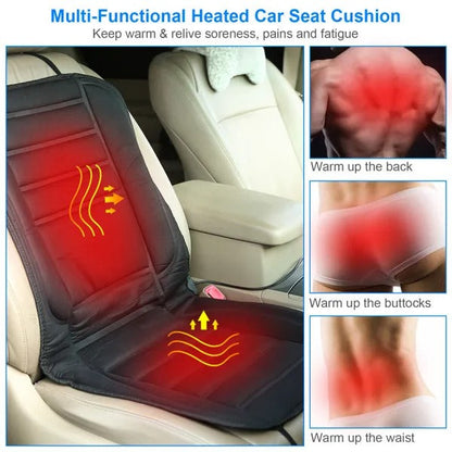 Heated Car Seat Cushion 12V Auto Seat Cover Warmer With Adjustable