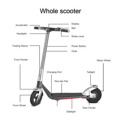 Mankeel MK006 Silver Wing High-End 10 inch Porsche Design Scooter