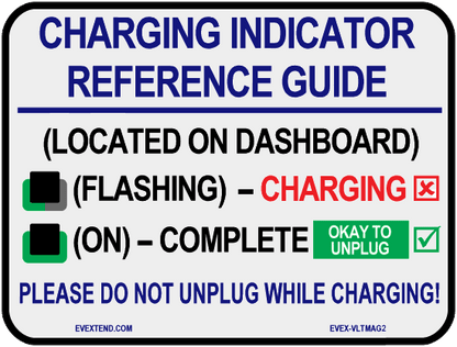 Chevrolet and Cadillac Electric Vehicle Charging Reference Magnet