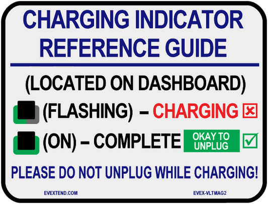 Chevrolet and Cadillac Electric Vehicle Charging Reference Magnet
