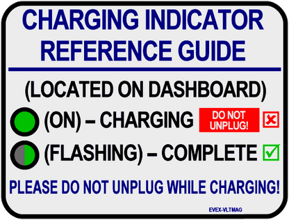 Chevrolet Volt (2011-2015), Spark EV, and Cadillac ELR Charging Reference Magnet