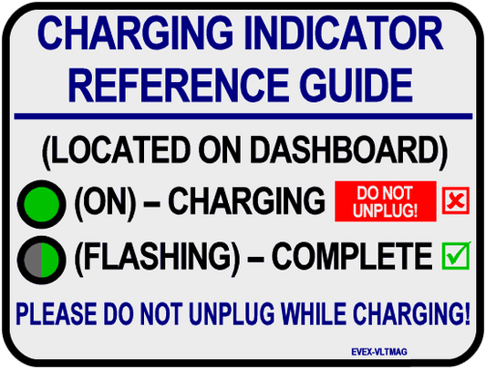 Chevrolet Volt (2011-2015), Spark EV, and Cadillac ELR Charging Reference Magnet